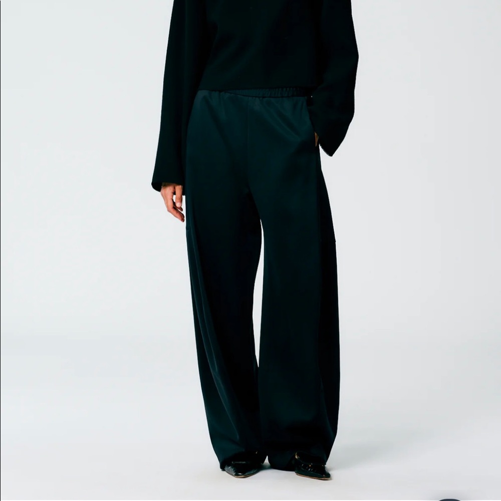 NWT Tibi Active Knit Winslow Pant - Petite in Black